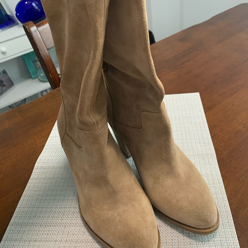 Lucky Brand Suede Mid Calf boots